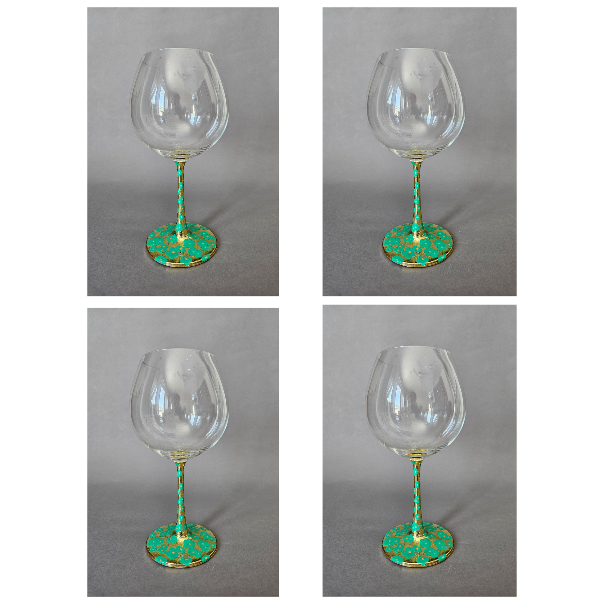 Flower goblets green