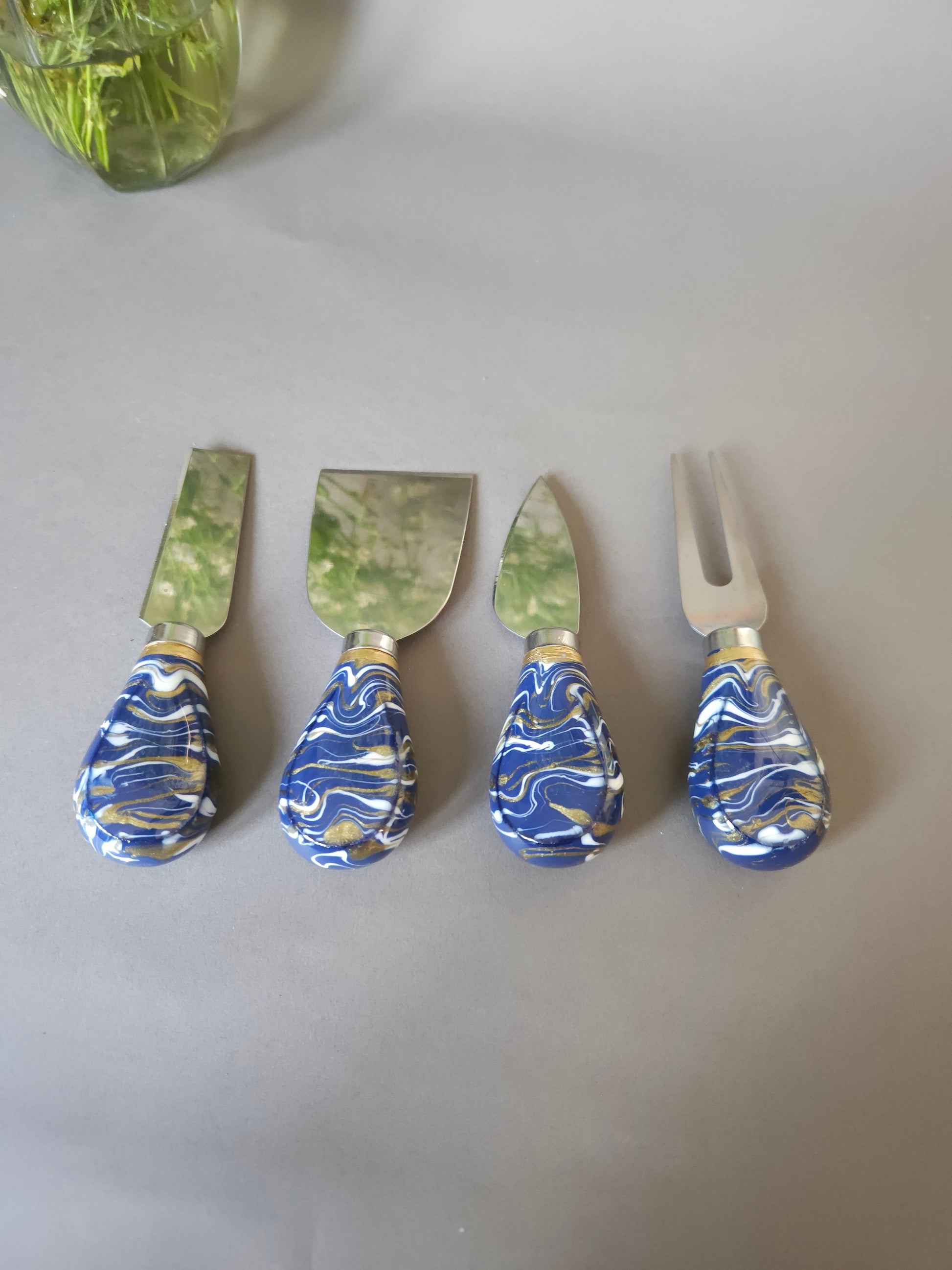 Cheese knives Blue