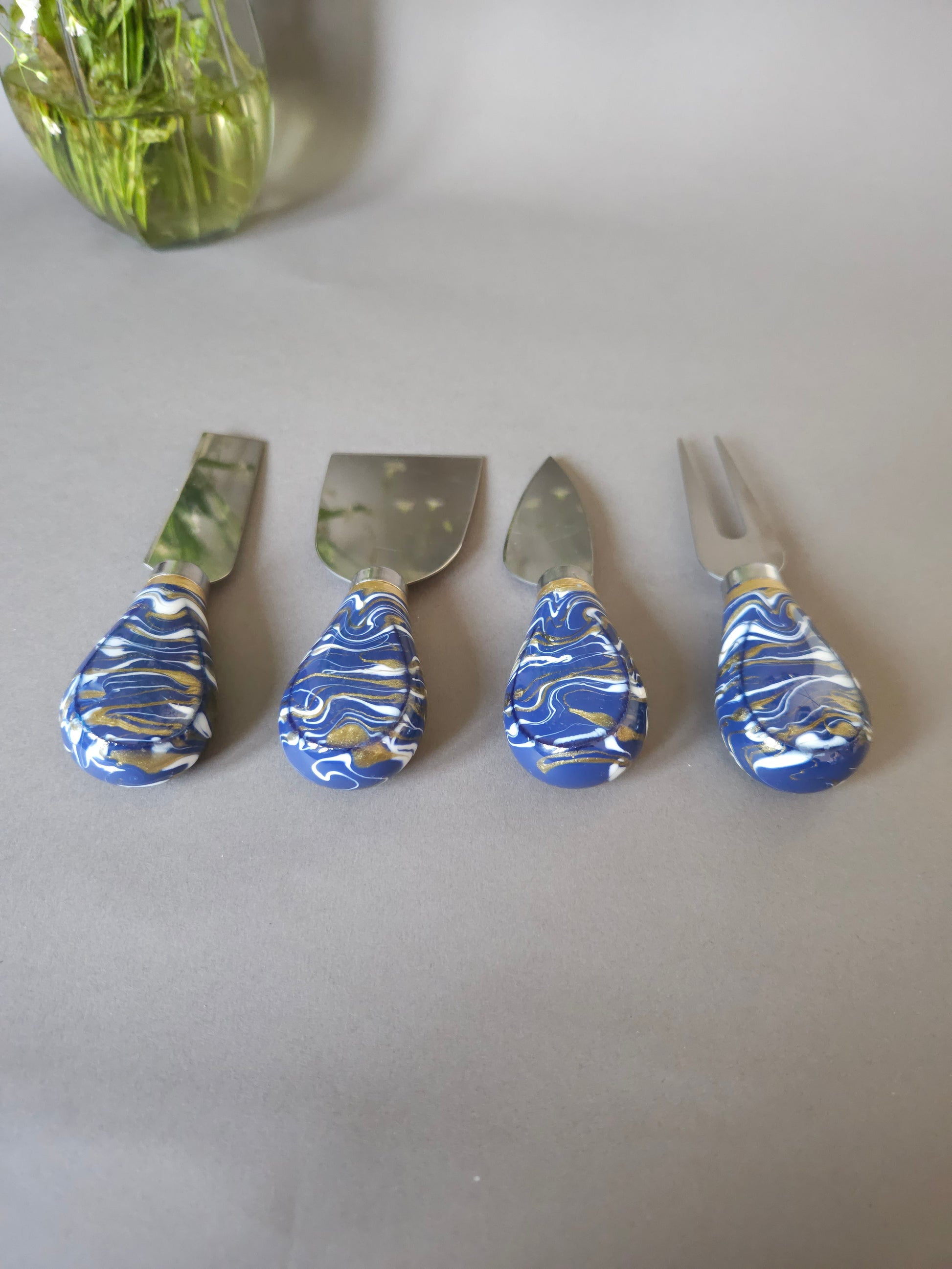 Cheese knives Blue