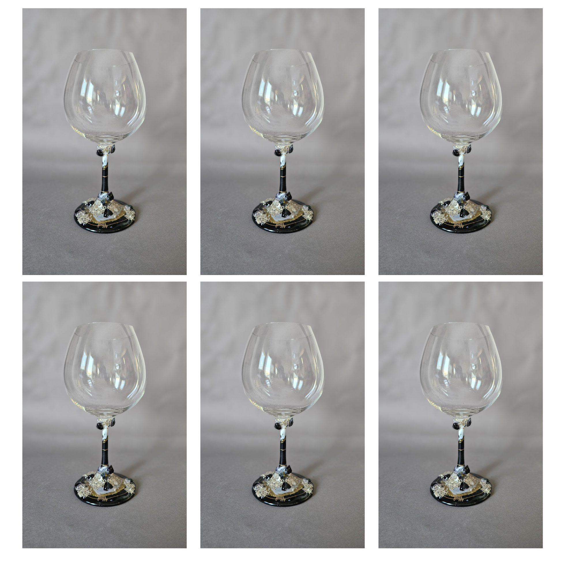 Black crystal goblet