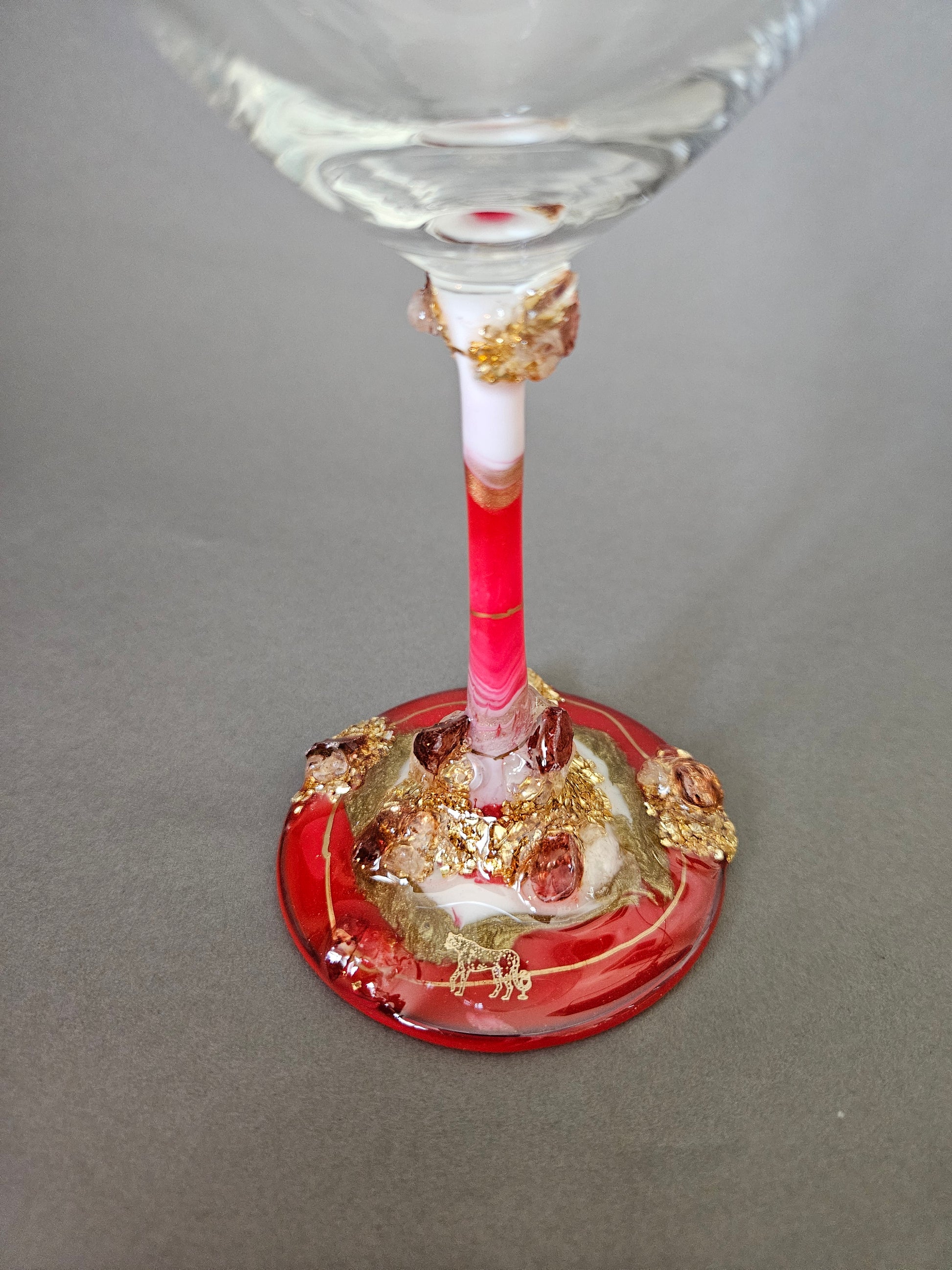 Crystal wine glass Red