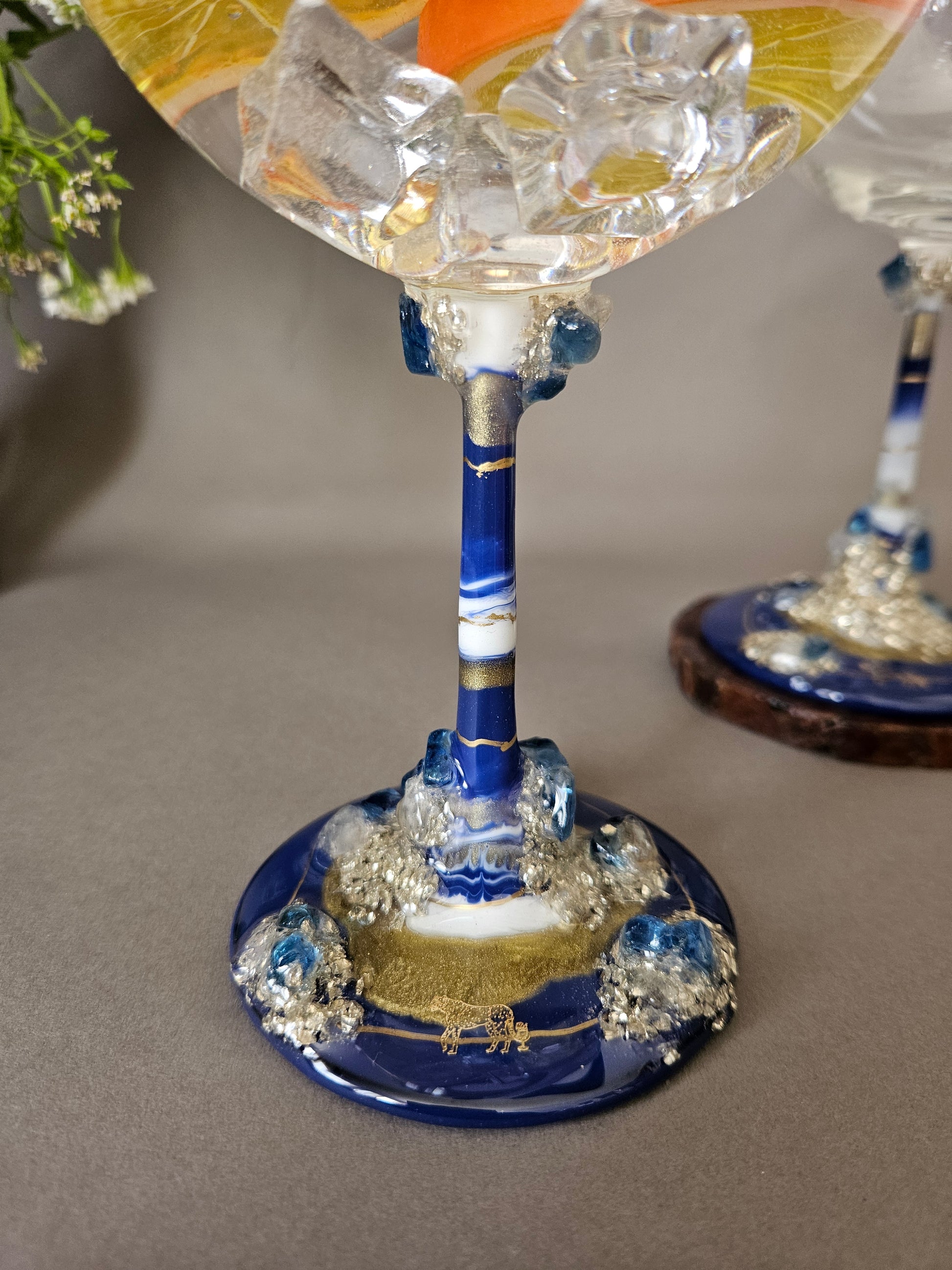 Blue Crystal Goblet