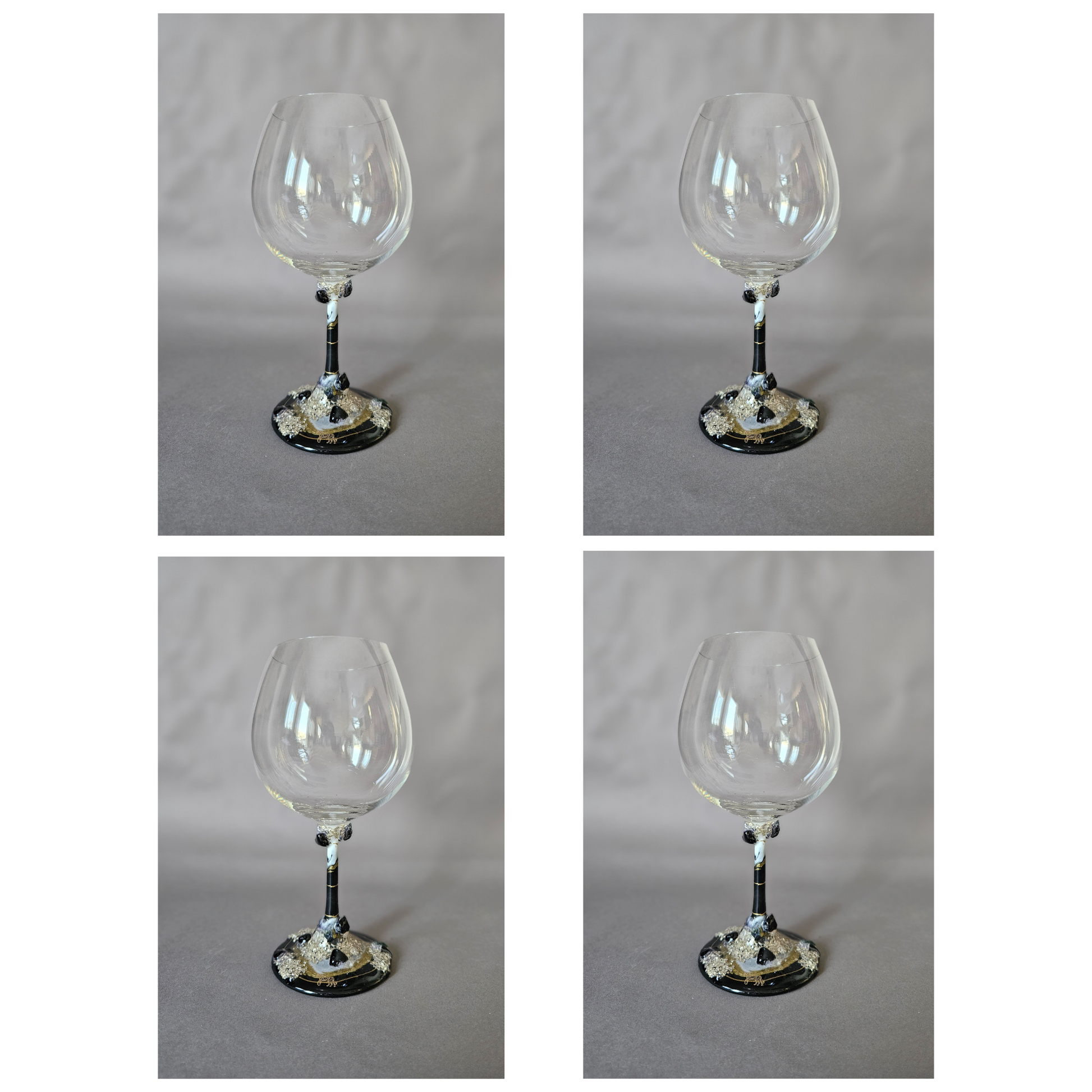 Black crystal goblet