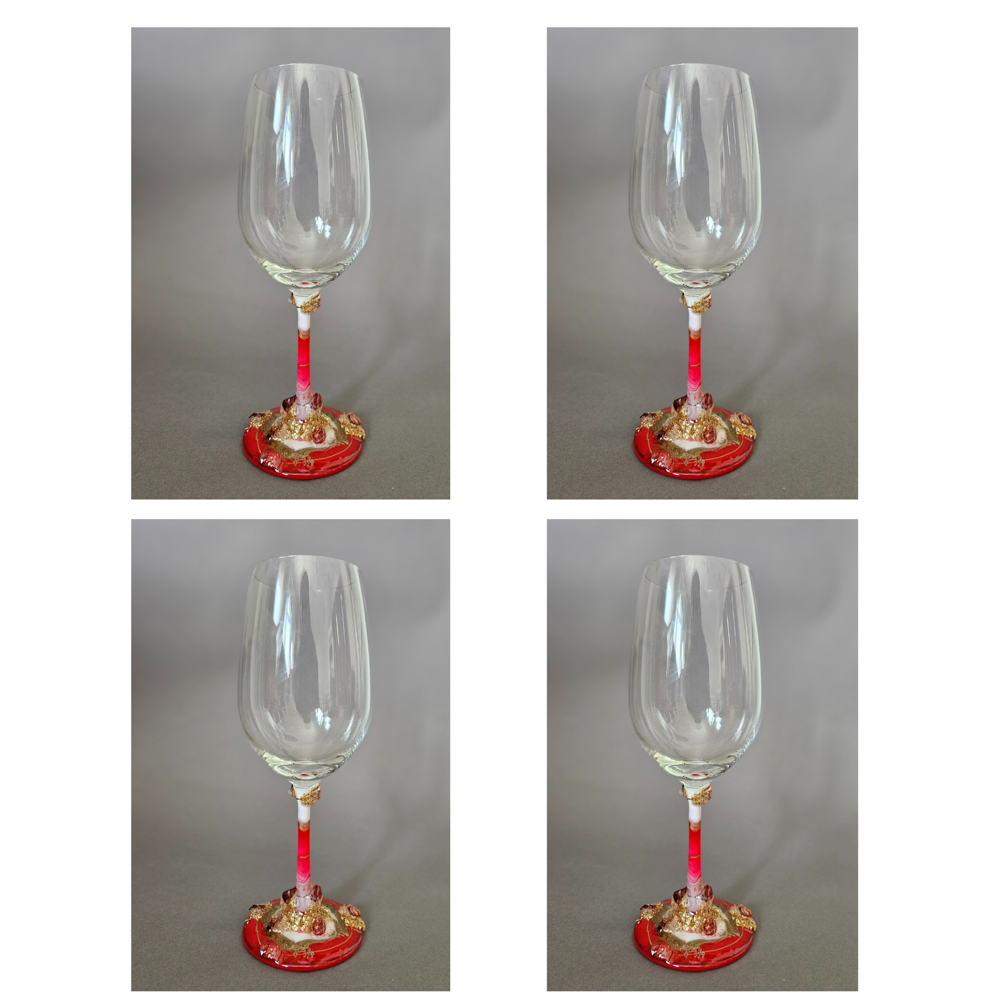 Crystal wine glass Red