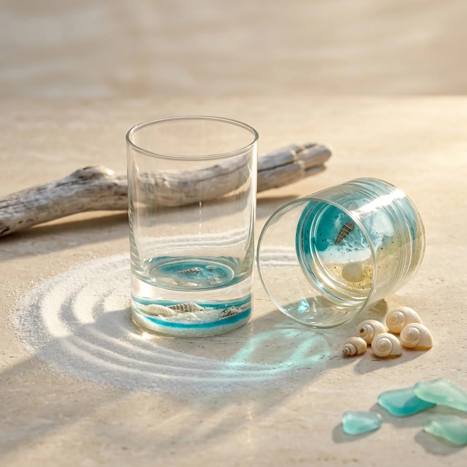 Whiskey on the beach