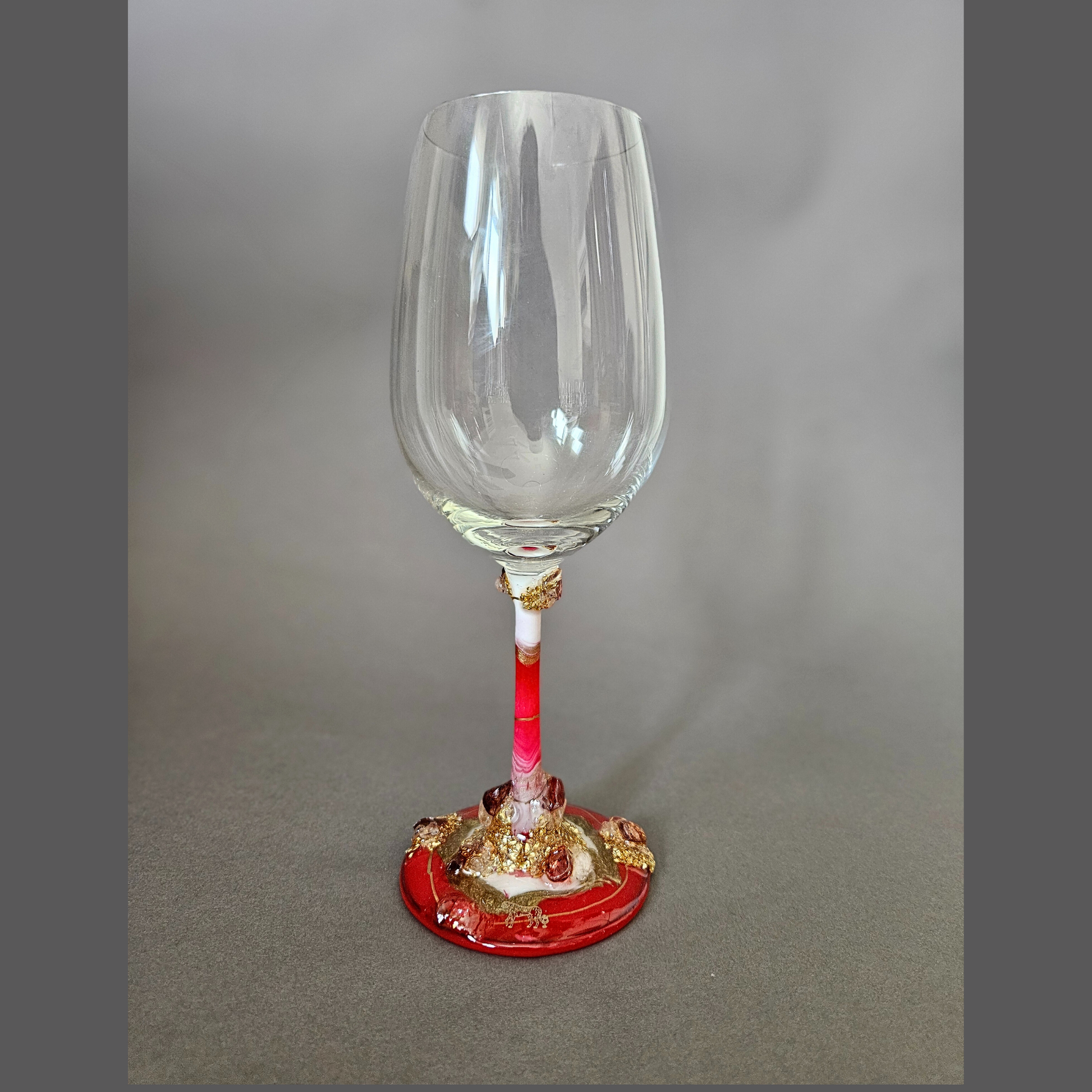 Crystal wine glass Red