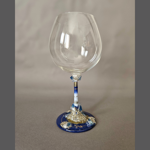 Blue Crystal Goblet