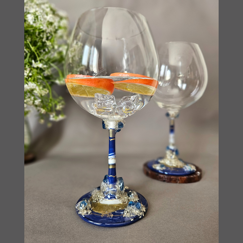 Blue Crystal Goblet