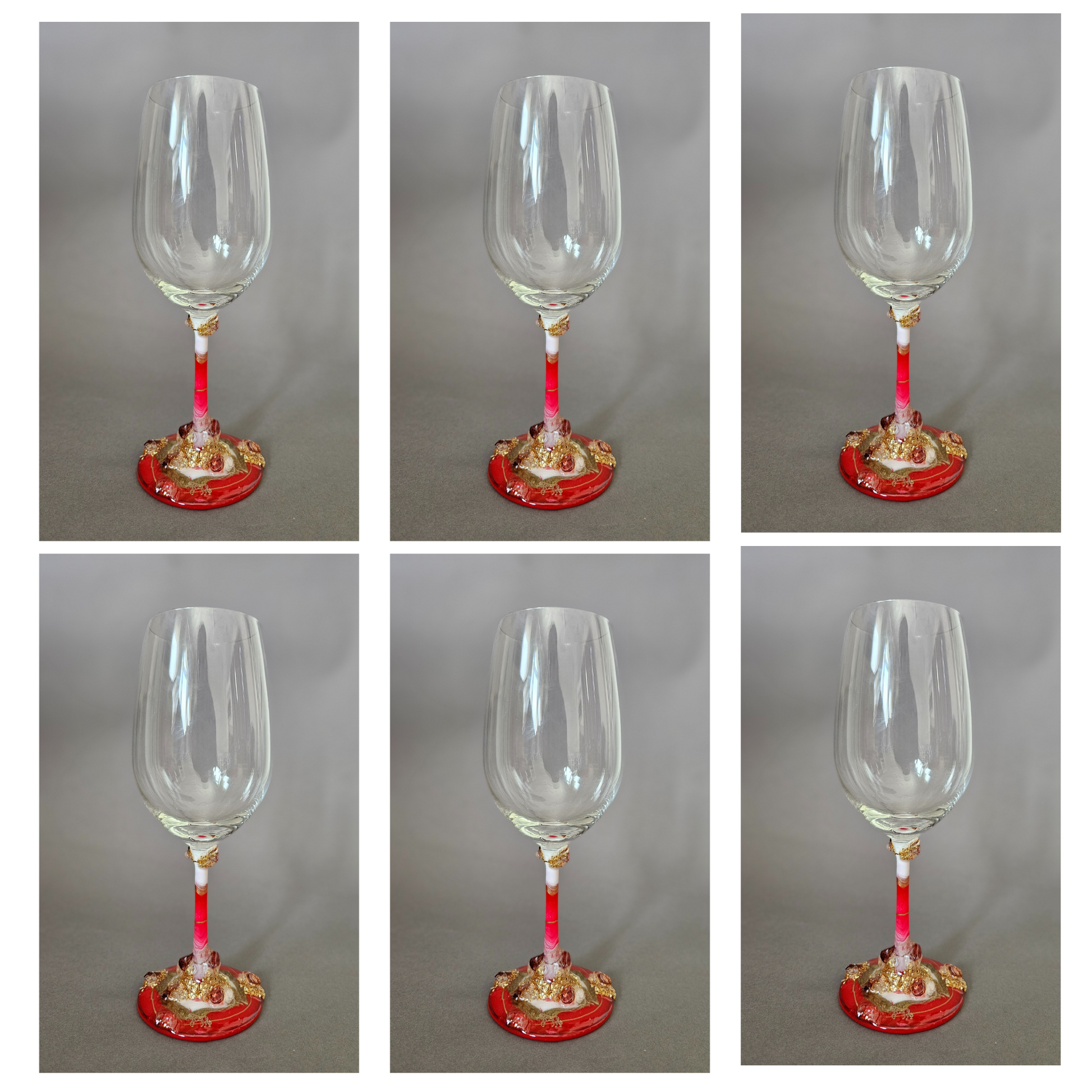 Crystal wine glass Red