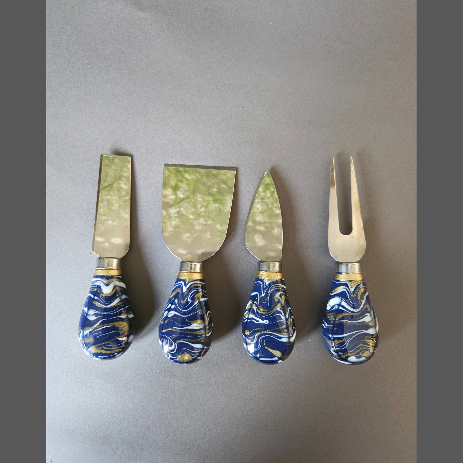 Cheese knives Blue