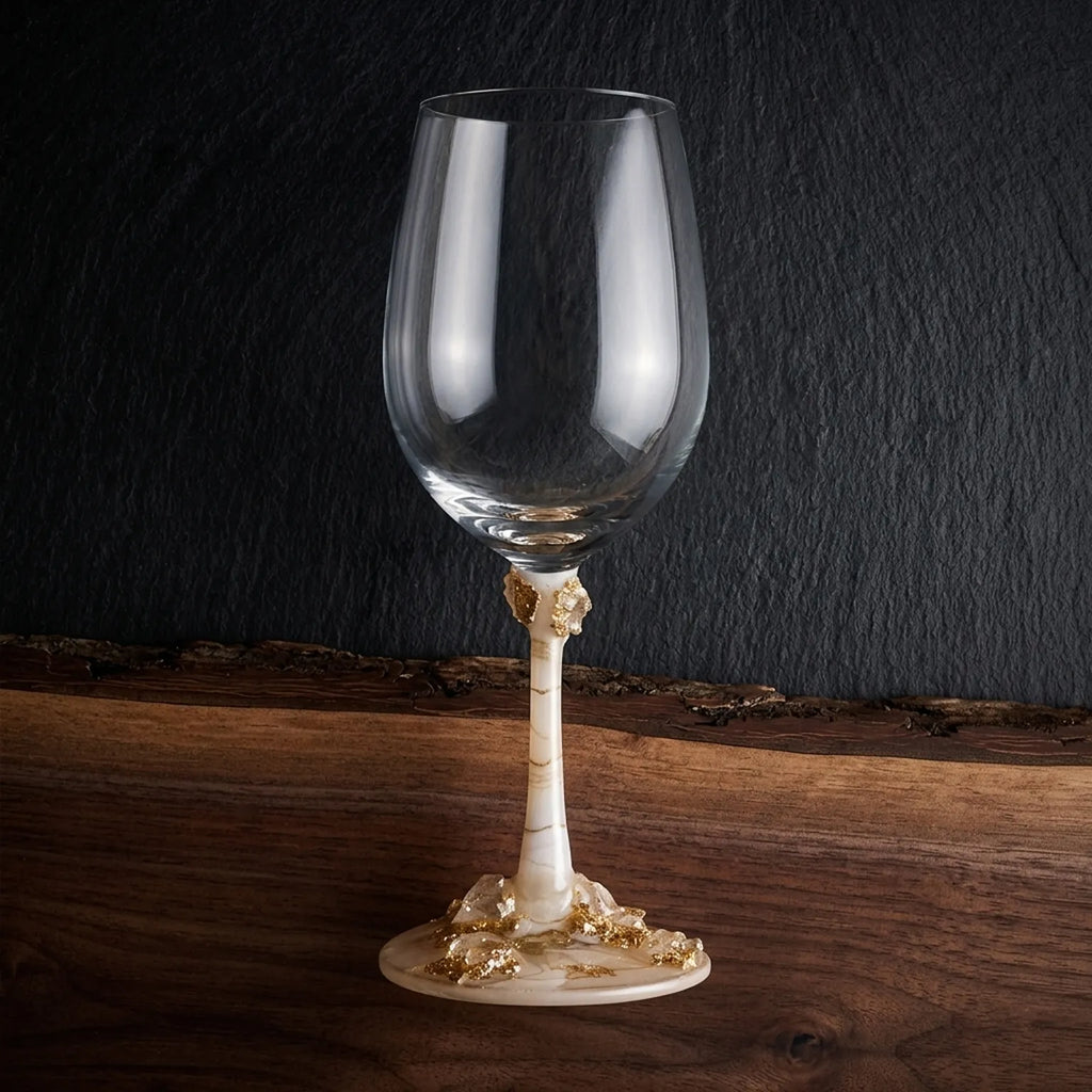 Amber Pour Glass