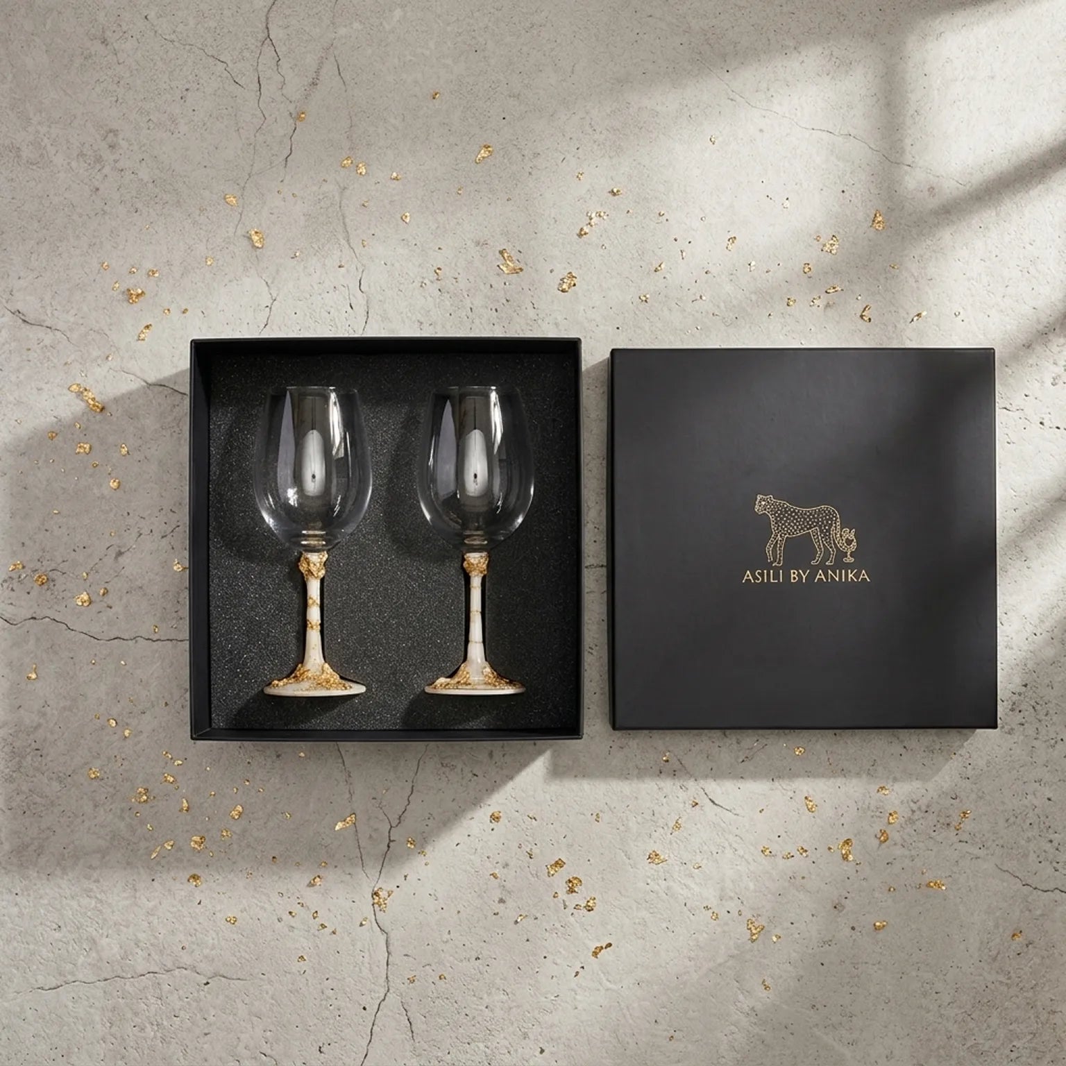 Amber Pour Glass