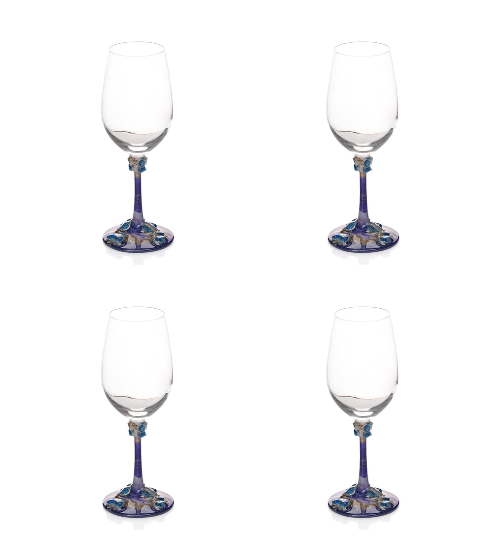 Azure Pour Glass