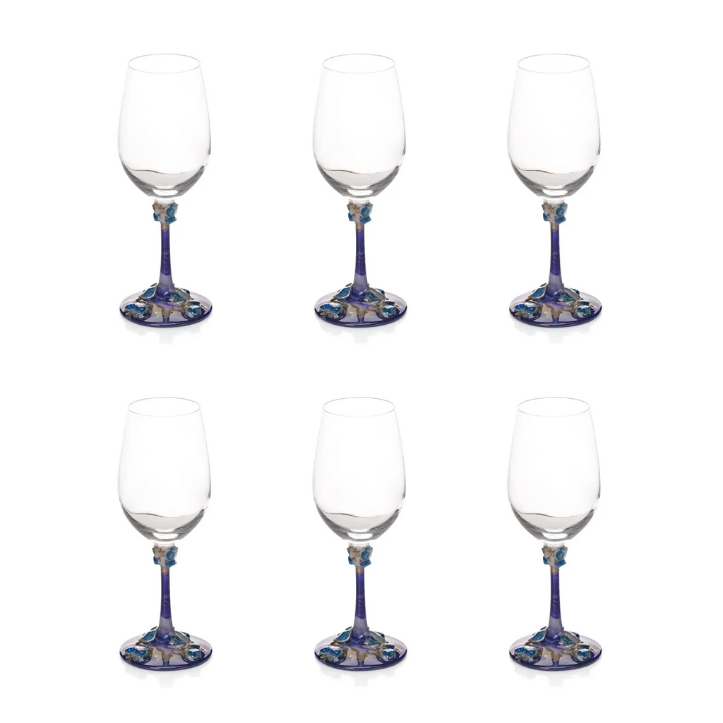 Azure Pour Glass