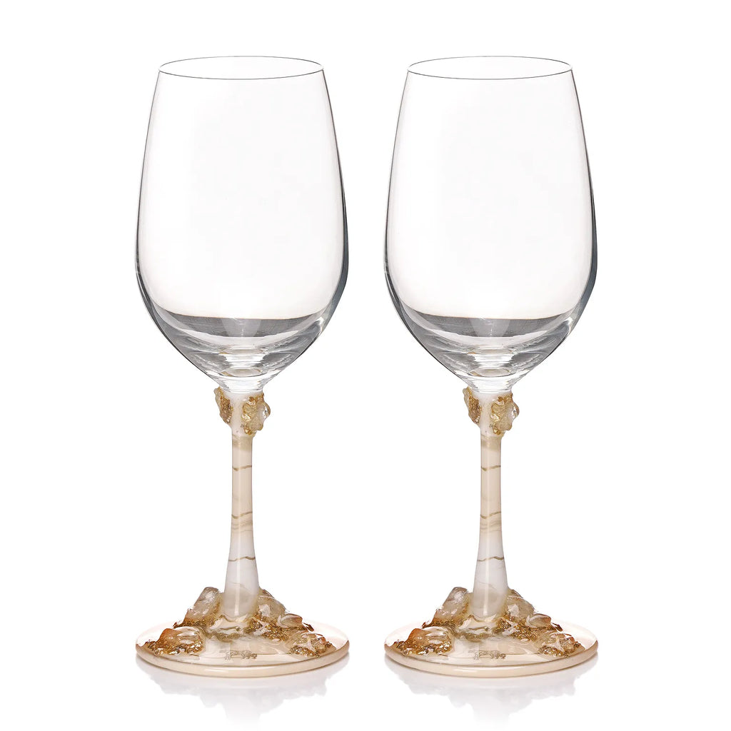 Amber Pour Glass