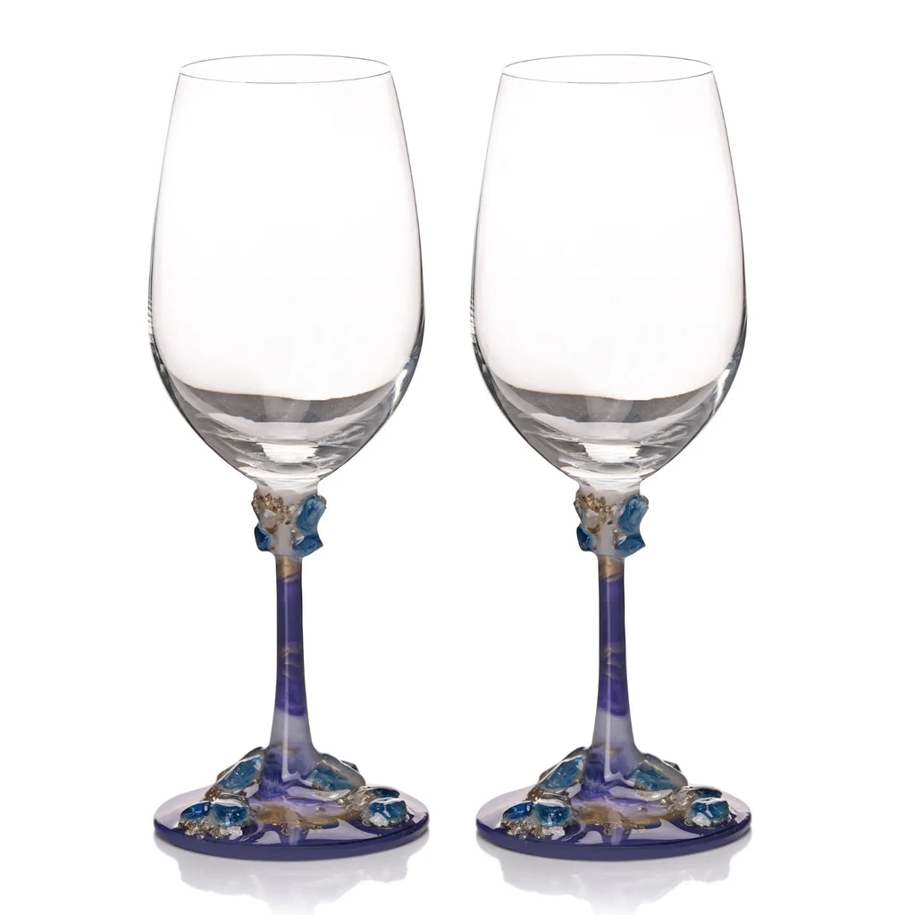 Azure Pour Glass